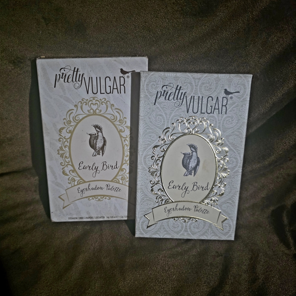 Pretty Vulgar Early Bird Eyeshadow Palette - White & Gold Packaging